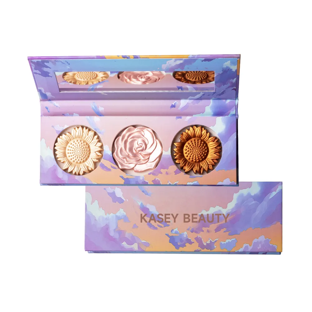Private Label Creative 3D Powder makeup palette (Highlighter & Bronzer & Blusher) - FA0275
