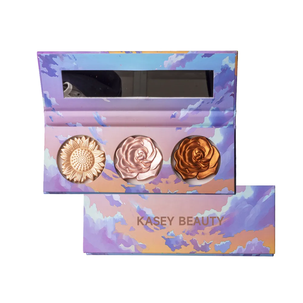 Private Label Creative 3D Powder makeup palette (Highlighter & Bronzer & Blusher) - FA0275
