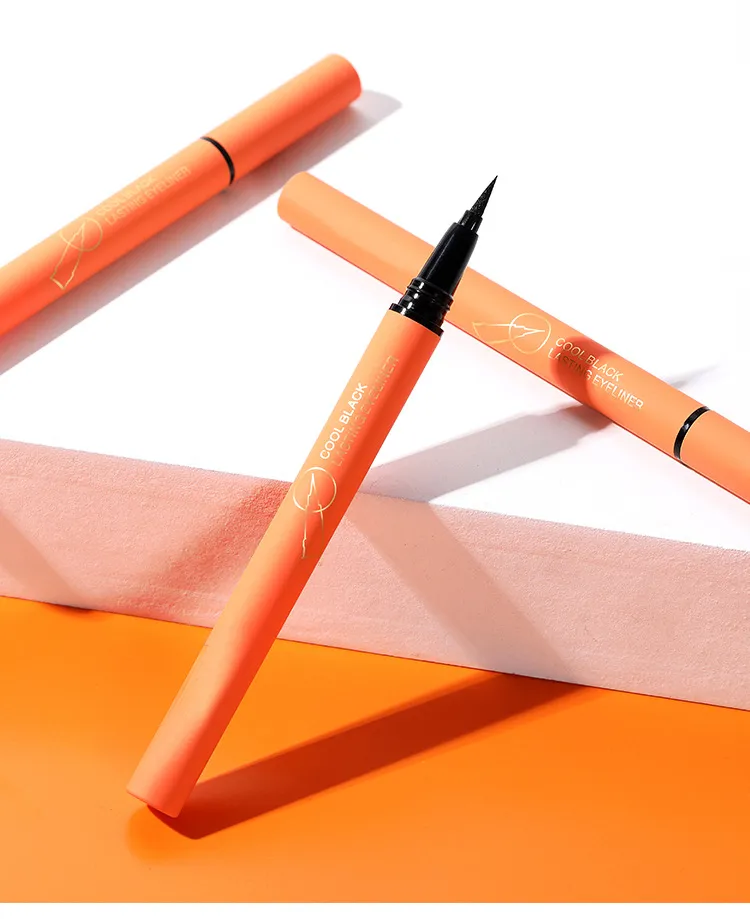 Label Pribadi Eyeliner Cair Tahan Air - Hitam, Formula Vegan - EL0139
