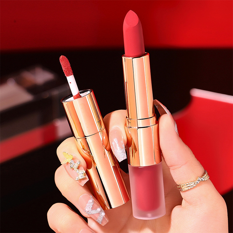 Private Label 2 in 1 Double-end Lipstick & Lip gloss- LG0460 Private Label 2 in 1 Double-end Lipstick & Lip gloss- LG0460