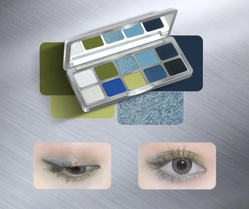 Richly Pigmented Vegan 10 Shades Eyeshadow Palette - ES0635