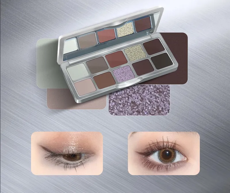 Richly Pigmented Vegan 10 Shades Eyeshadow Palette - ES0635