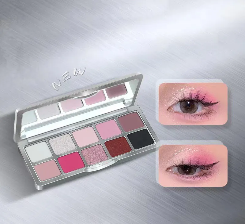 Richly Pigmented Vegan 10 Shades Eyeshadow Palette - ES0635