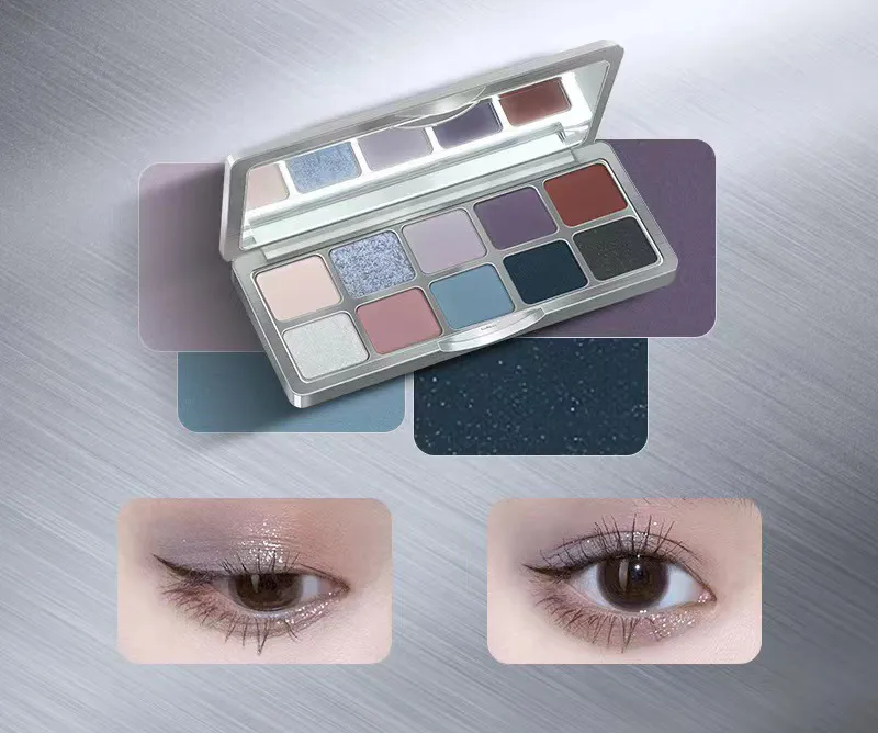 Richly Pigmented Vegan 10 Shades Eyeshadow Palette - ES0635