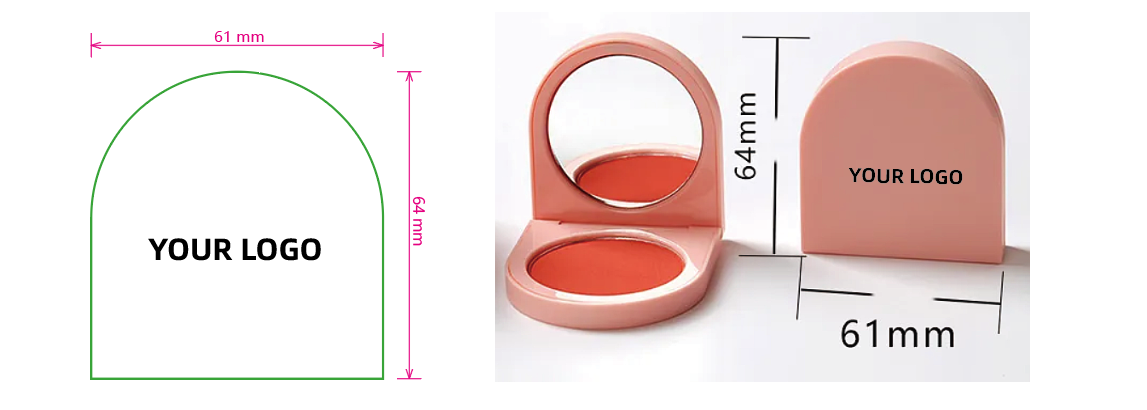 Private Label Blusher with small MOQ - PS0315