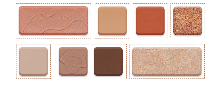 wholesale eyeshadow palettes private label 8 colors - ES0637