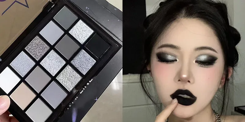 Private Label Black Eyeshadow Palette 15 Colors - ES0640
