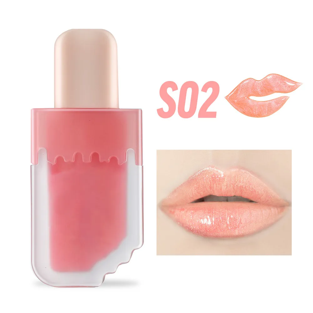 Private Label Cute Ice Cream Styling Shape Lip Gloss - LG0474