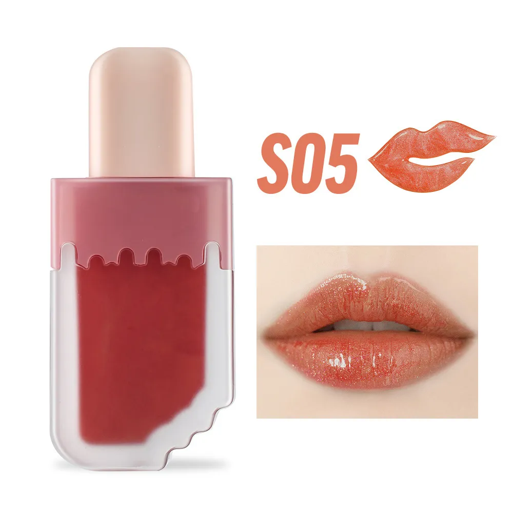 Private Label Cute Ice Cream Styling Shape Lip Gloss - LG0474