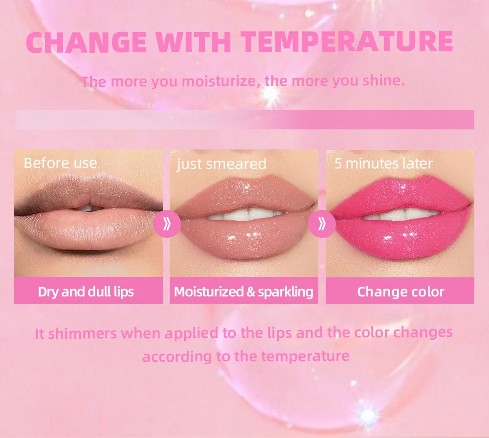 Private label Colour Changing Shimmer Lip Oil - LG0472