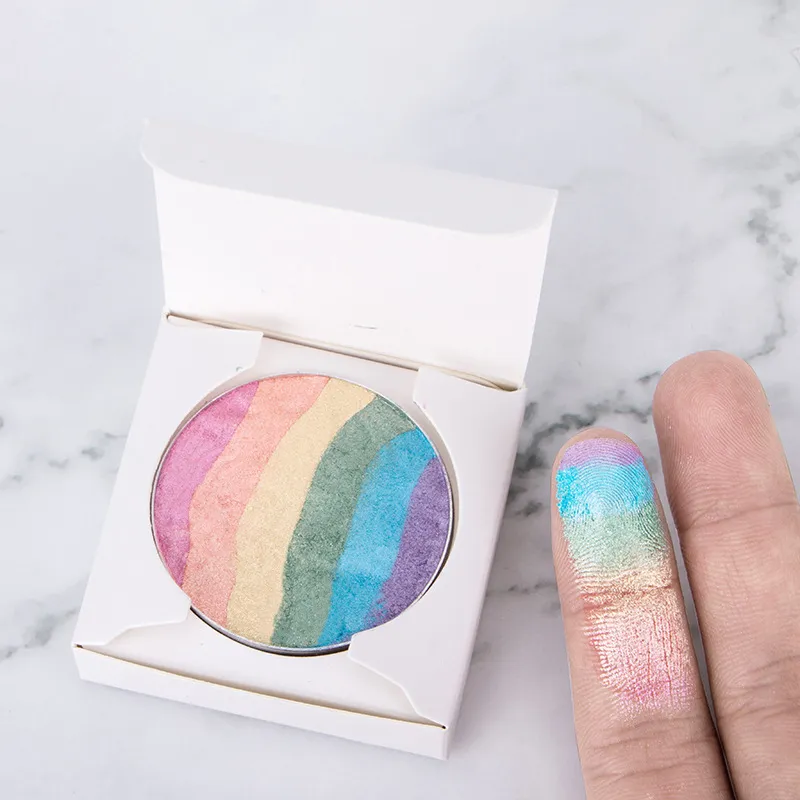Private Label Rainbow Highlighter/Eyeshadow - Vibrant Shades for Stunning Looks - ES0641