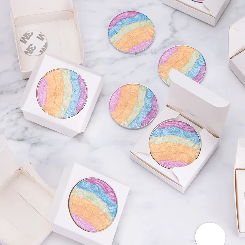 Private Label Rainbow Highlighter/Eyeshadow - Vibrant Shades for Stunning Looks - ES0641