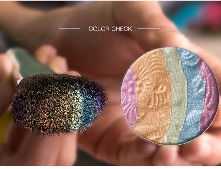 Private Label Rainbow Highlighter/Eyeshadow - Vibrant Shades for Stunning Looks - ES0641