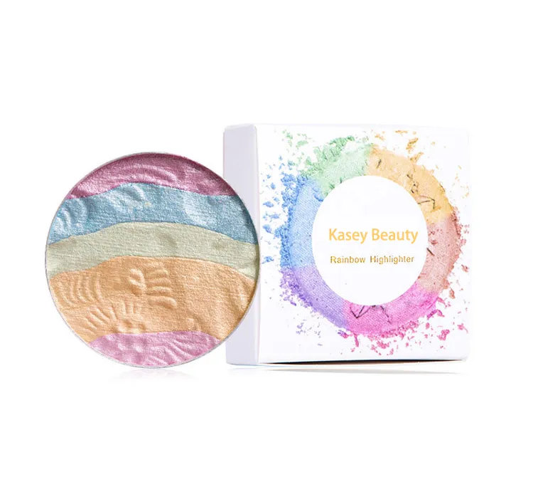 Private Label Rainbow Highlighter/Eyeshadow - Vibrant Shades for Stunning Looks - ES0641