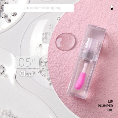 Private label Innovative Lip Plumper Oil with Color-Changing Magic Private label Innovative Lip Plumper Oil with Color-Changing Magic