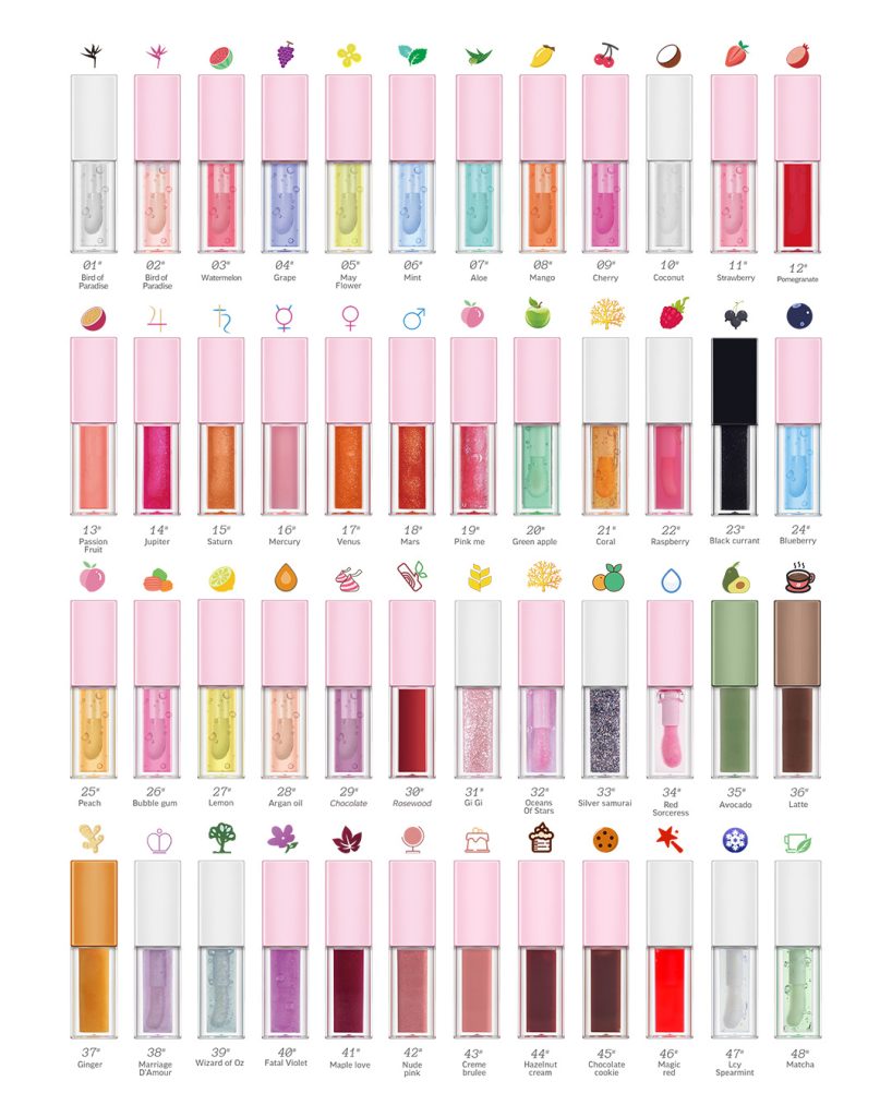 Hot Private Label Lip Oil with 48 Shades - LG0470