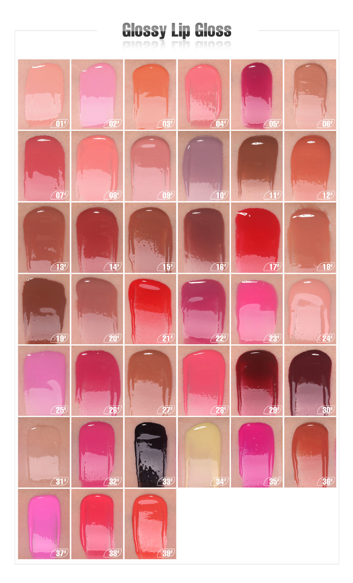 Premium Lip Gloss Manufacturing - 38 Glossy & 26 Shine Textures  - FDA/ISO22716 Certified