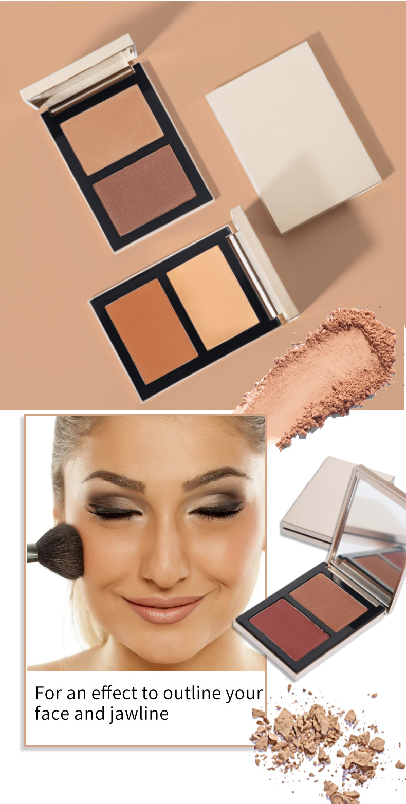 Customizable Duo Bronzer for Private Label: Small Batch Services Available - PS0332