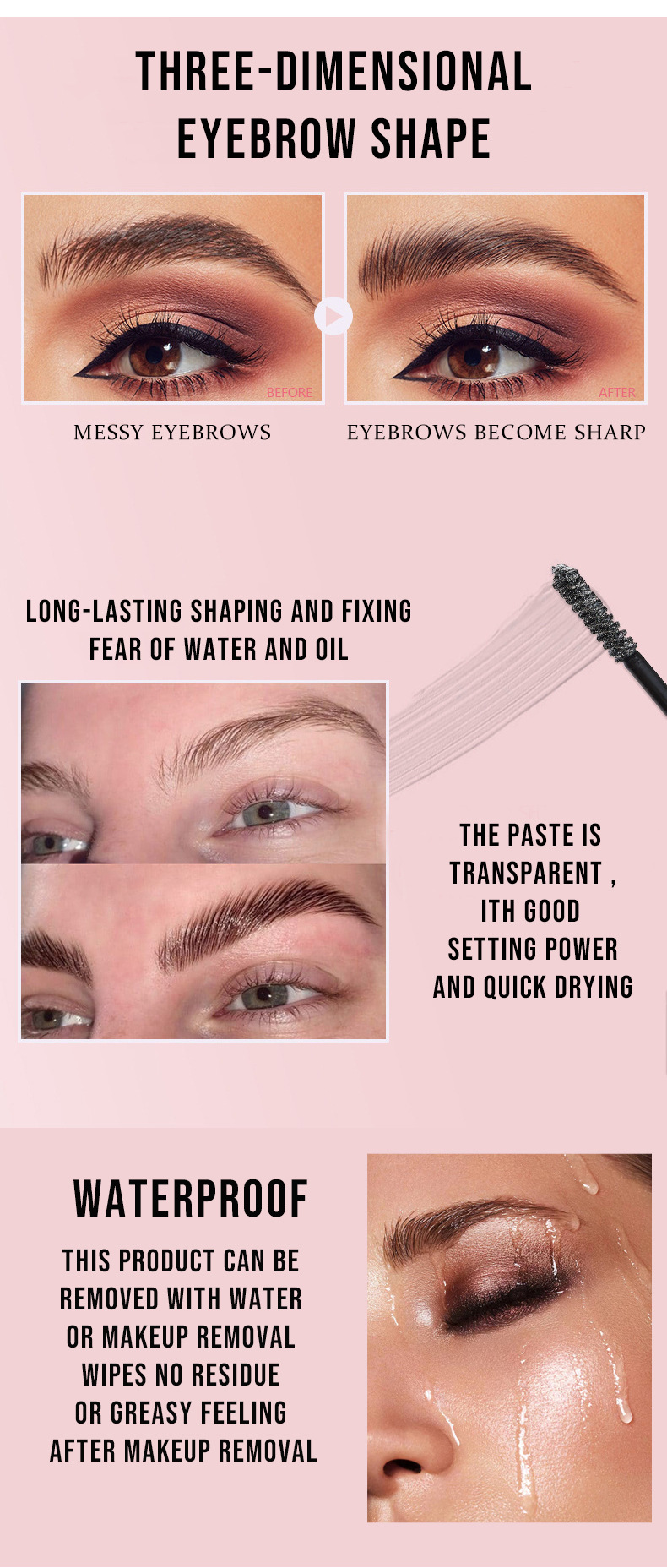 Private label eyebrow fixing gel _ PL001