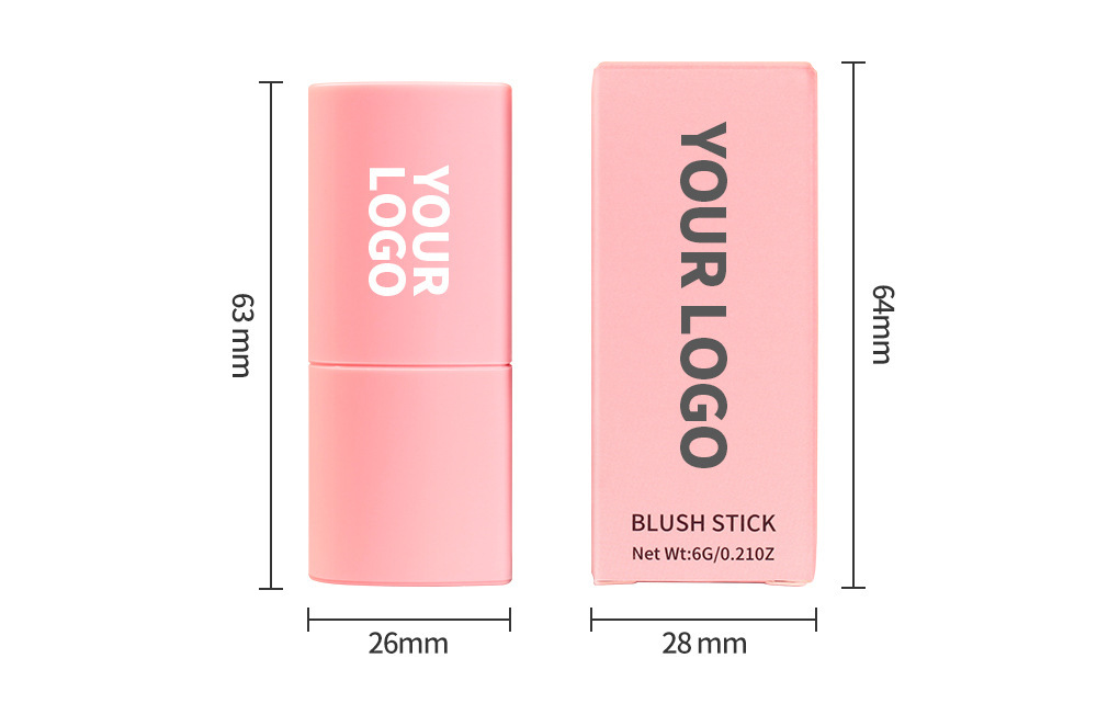 Private Label Makeup No Minimum  _  Blush Stick  | PS0335