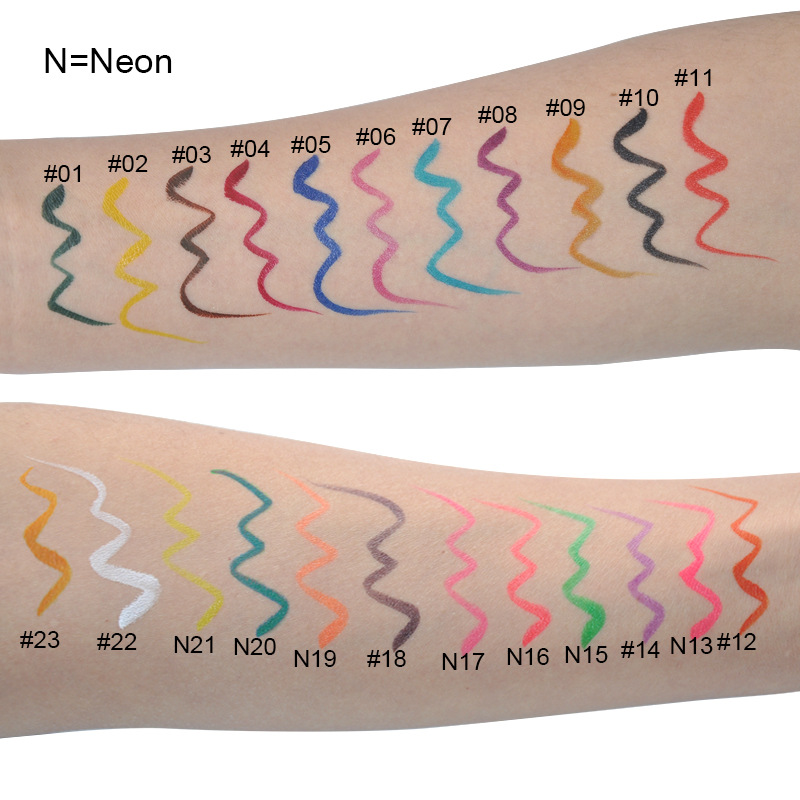 Wholesale cosmetics suppliers - 24 different Eyeliner shades __ EL0146