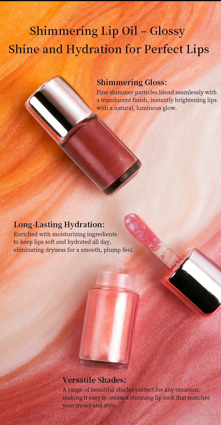 Luxury Shimmering Lip Oil - Fully Customizable - LG0496