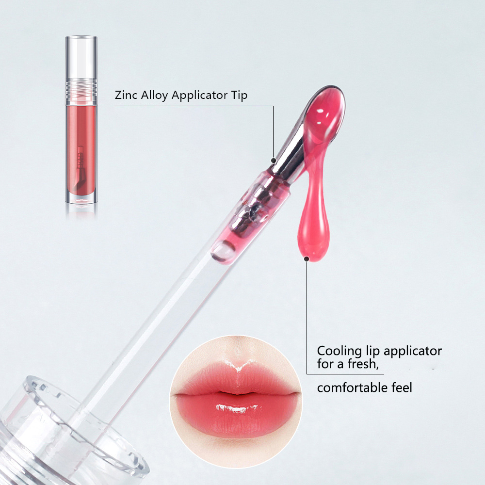 Private Label Cooling Plumping Lip Gloss with Hyaluronic Acid -LG0498