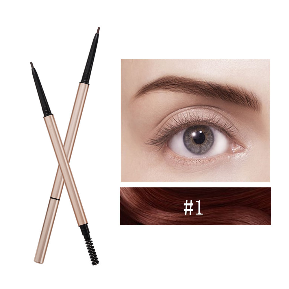 Wholesale 7 Colors Double Ended Slim Eyebrow Pencil Auto Twist No Logo- EL0150