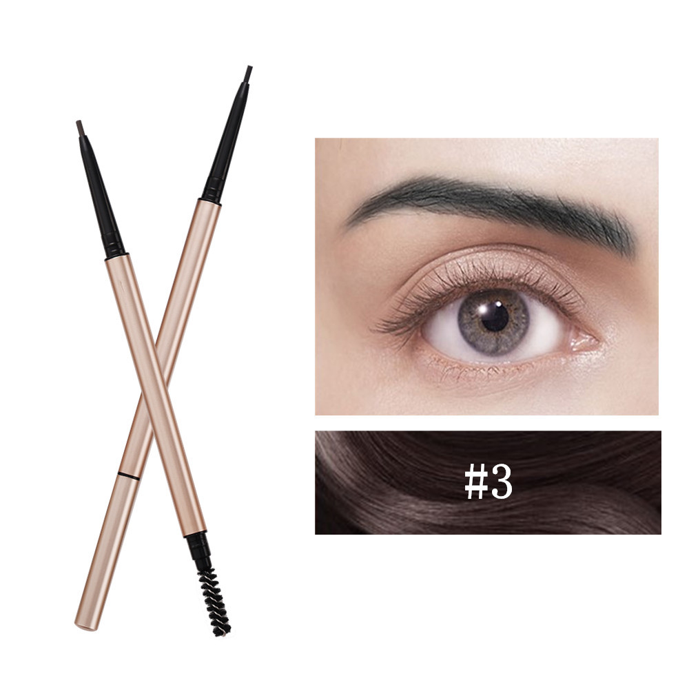 Wholesale 7 Colors Double Ended Slim Eyebrow Pencil Auto Twist No Logo- EL0150