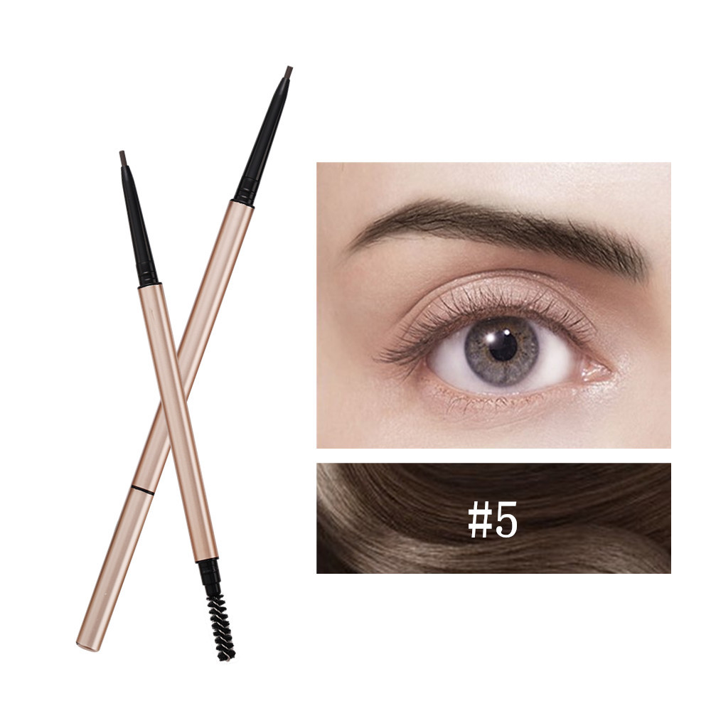 Wholesale 7 Colors Double Ended Slim Eyebrow Pencil Auto Twist No Logo- EL0150