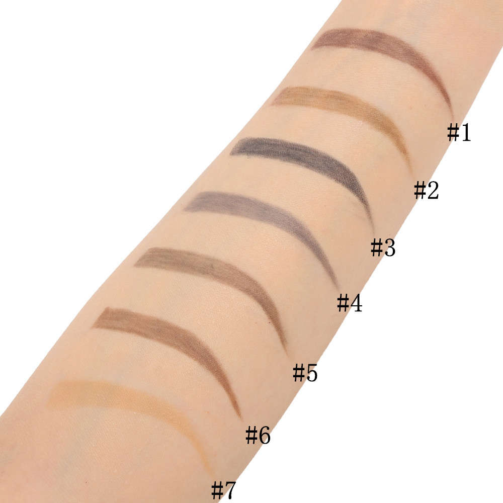 Wholesale 7 Colors Double Ended Slim Eyebrow Pencil Auto Twist No Logo- EL0150
