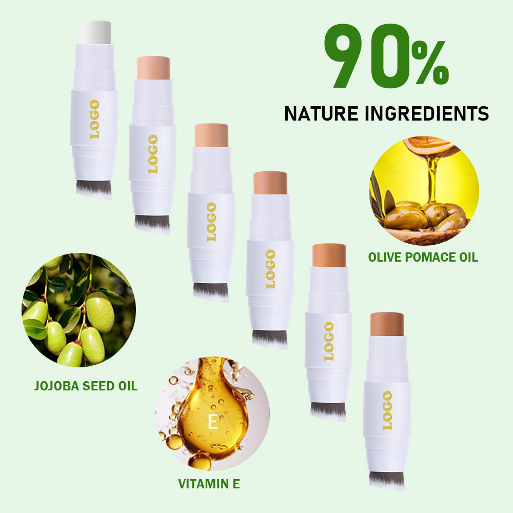 Custom 3-in-1 Contour Concealer Stick - Small Batch Private Label Multi Stick Custom 3-in-1 Contour Concealer Stick - Small Batch Private Label Multi Stick