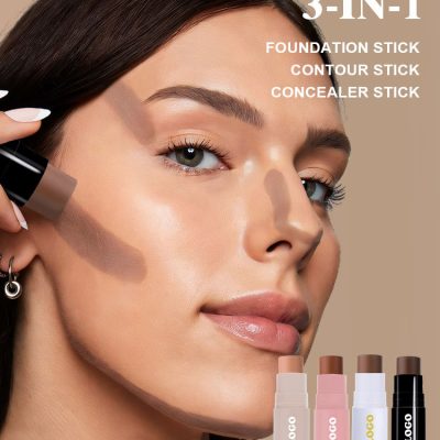 Custom 3-in-1 Contour Concealer Stick makeup effect image Custom 3-in-1 Contour Concealer Stick makeup effect image