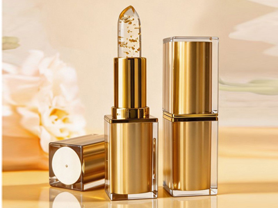 Private Label Color Changing Jelly Lip Balm with Gold Flakes _ LS0703