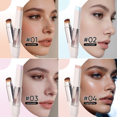Custom Dual-Ended Concealer Highlighter Stick shade comparison image