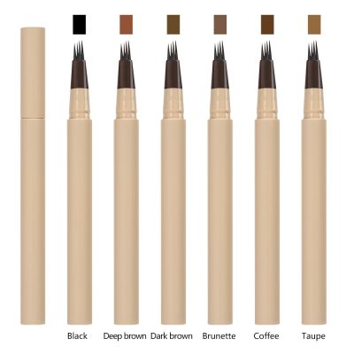 Custom Four-Tip Waterproof Eyebrow Pen - Private Label Natural Brow Pencil result 07 image