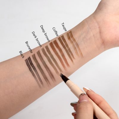Custom Four-Tip Waterproof Eyebrow Pen - Private Label Natural Brow Pencil shade options 08 image