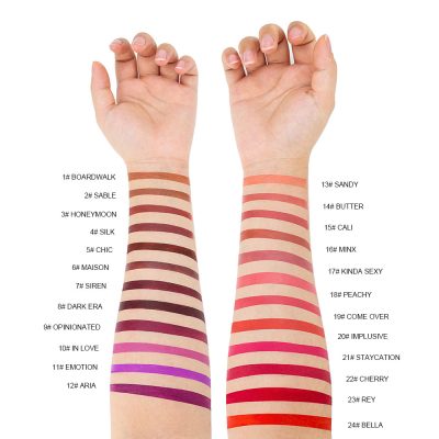 Custom Matte Lipstick arm swatch image