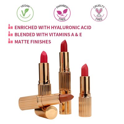 Custom Matte Lipstick matte finish image
