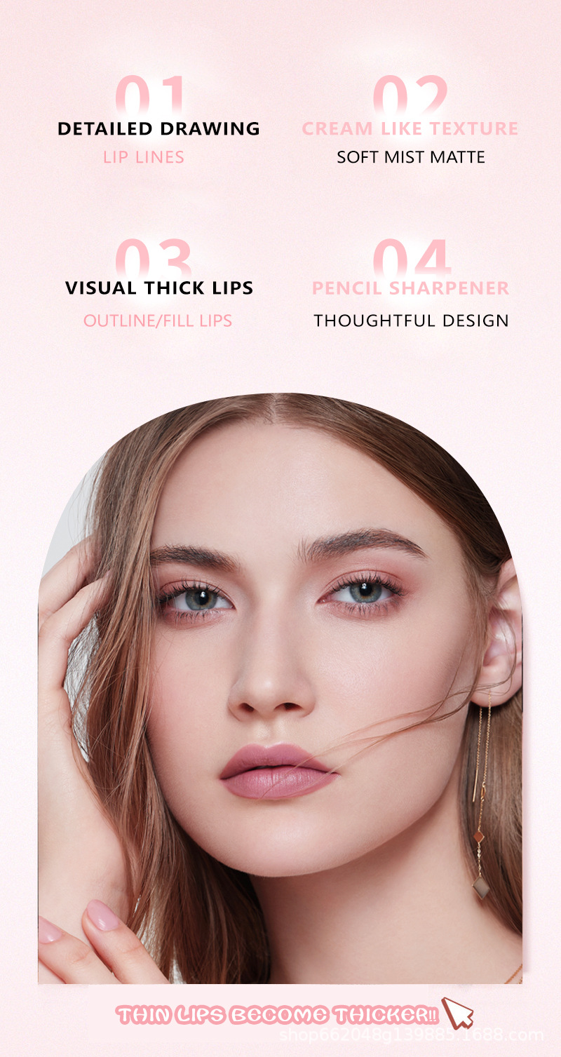 Custom 20-Color Waterproof Lip Liner Pencil __LS0707 Custom 20-Color Waterproof Lip Liner Pencil __LS0707