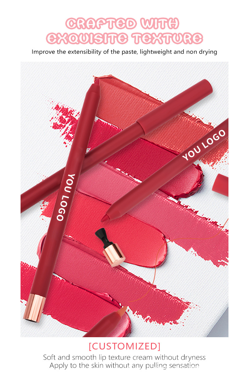 Custom 20-Color Waterproof Lip Liner Pencil __LS0707 Custom 20-Color Waterproof Lip Liner Pencil __LS0707