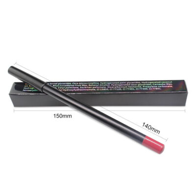 Custom Black Lip Liner Pencil - Private Label No Logo Lipstick Pencil main 02 image