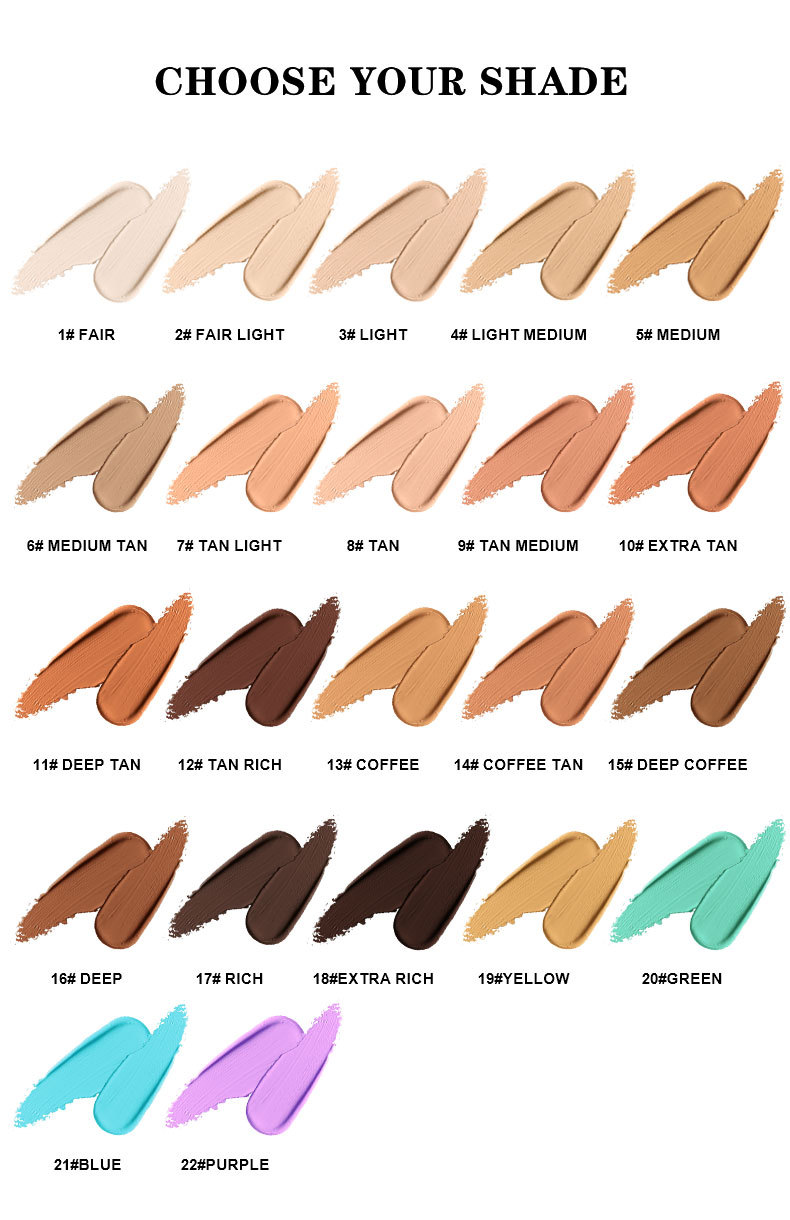 Custom 22-Shade Liquid Concealer | Private Label Matte Concealer Custom 22-Shade Liquid Concealer | Private Label Matte Concealer