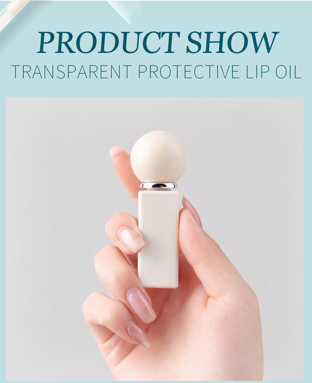 Custom SPF50+ Sunscreen Lip Oil | Private Label Clear Lip Oil Custom SPF50+ Sunscreen Lip Oil | Private Label Clear Lip Oil