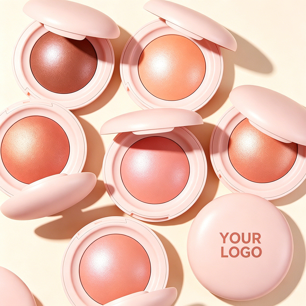 Private Label Single-Color Baked Blush with Low MOQ