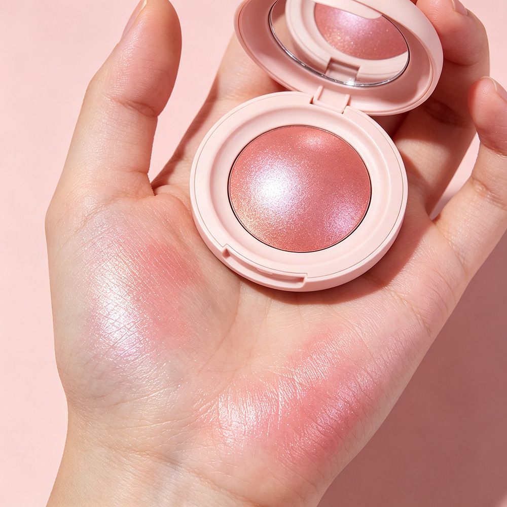 Private Label Single-Color Baked Blush with Low MOQ