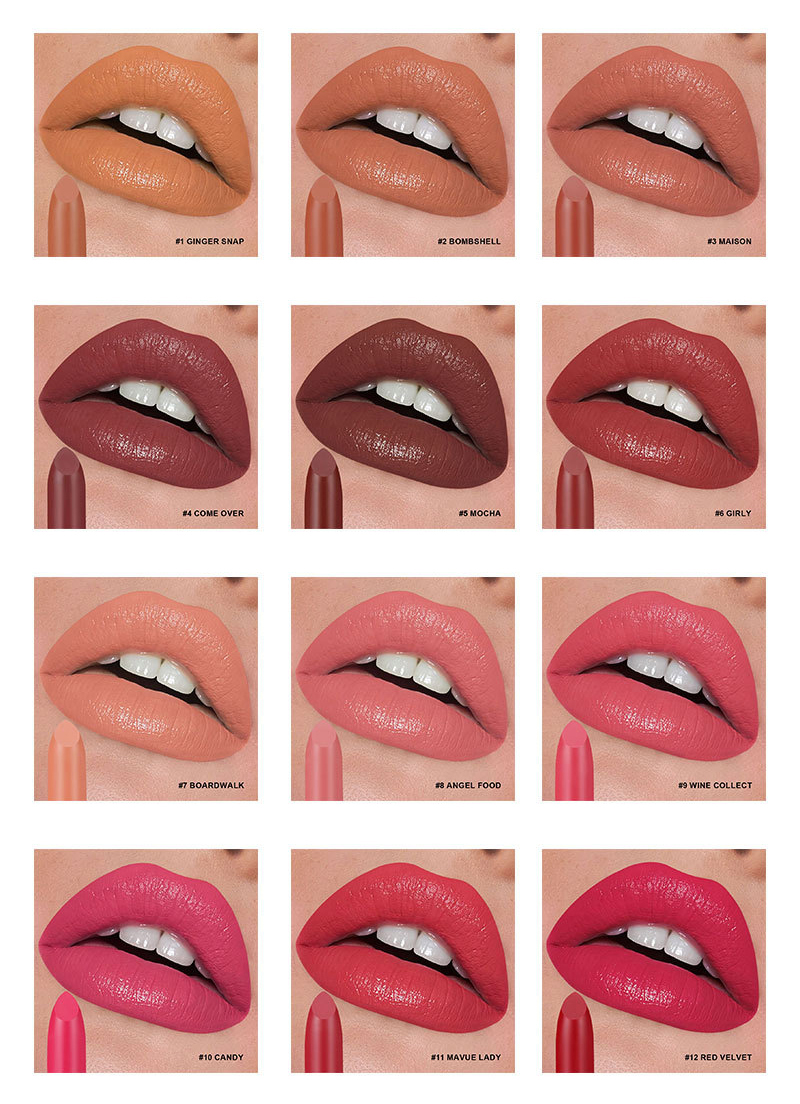 White Label Lipstick Manufacturer – Matte, Hydrating & Shimmer Textures – LS0711