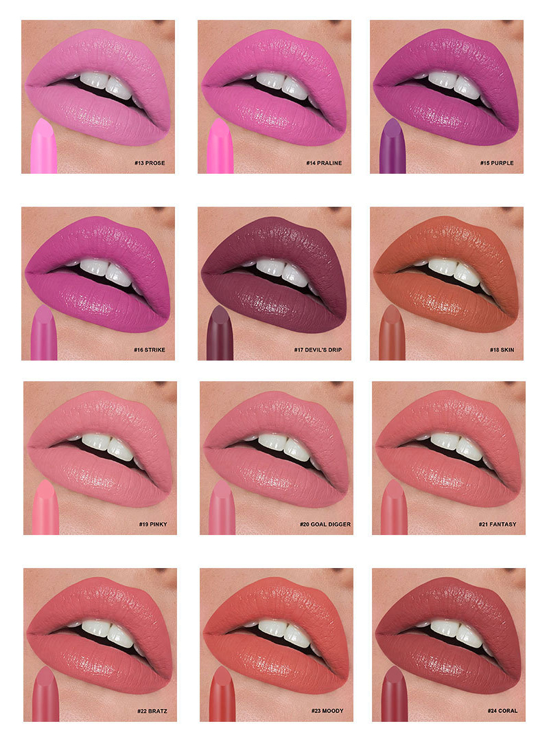 White Label Lipstick Manufacturer – Matte, Hydrating & Shimmer Textures – LS0711